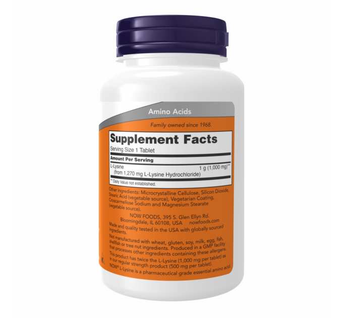 L-Lysine 1000mg - 100 tabs