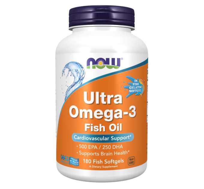 Ultra Omega-3 FO 500/250 Fish Gelatin - 180 Softgels