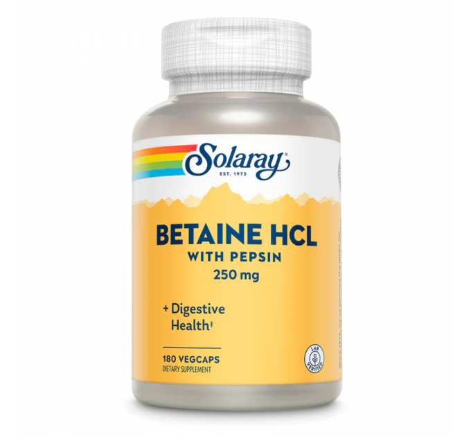 Betaine HCl 250mg - 180 vcaps