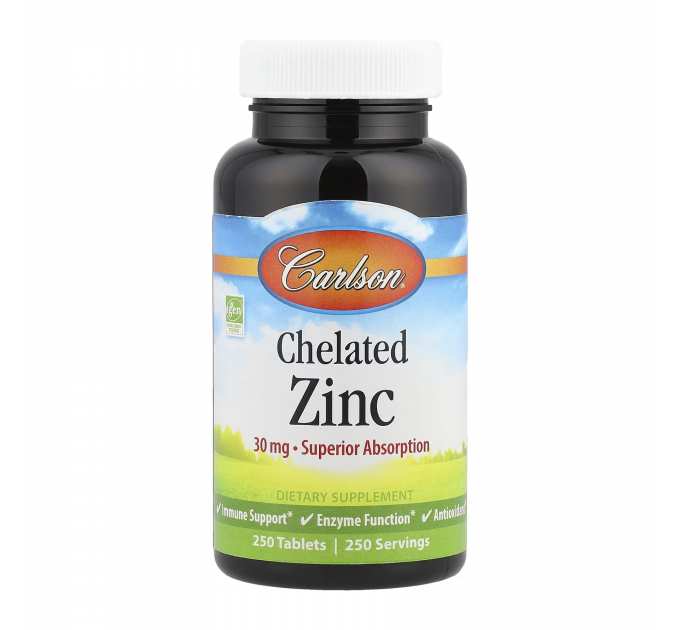 Chelated Zinc - 250 tabs
