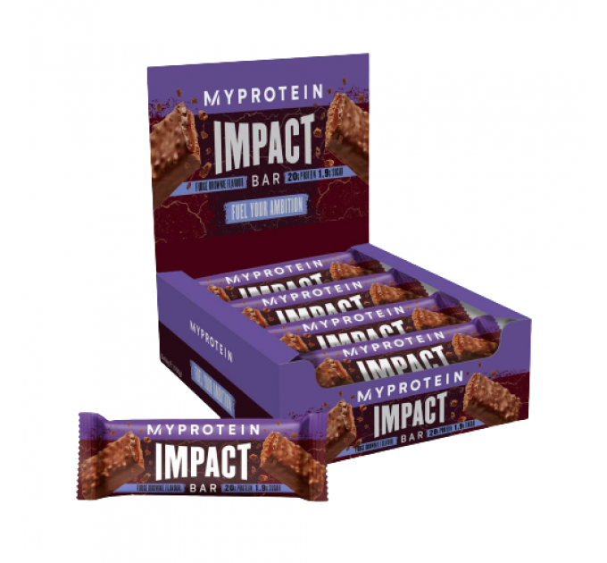 Impact Protein Bar - 12x64g Fudge Brownie