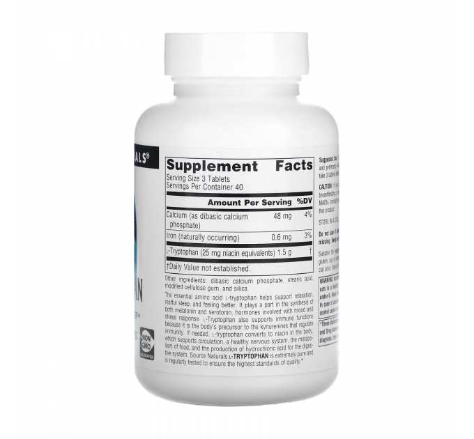 L-Tryptophan 500mg - 120 tabs