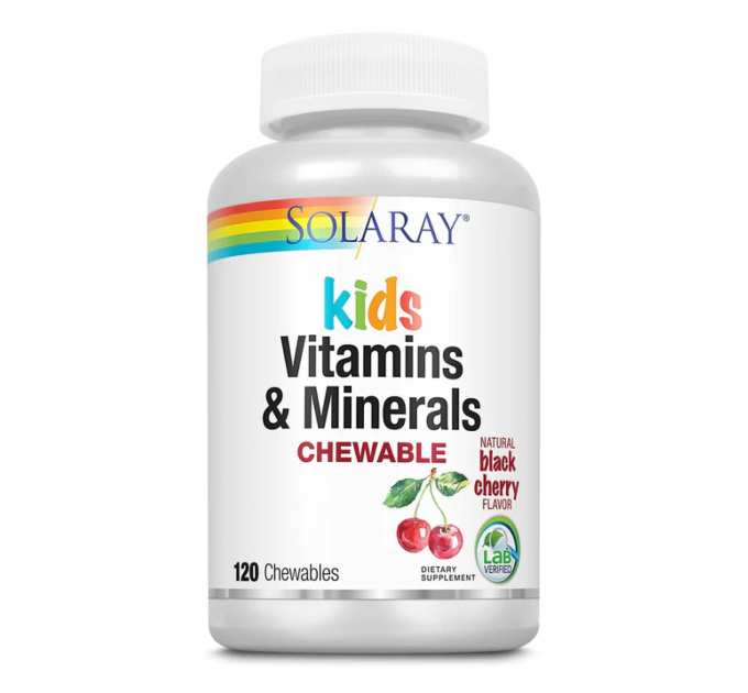 Kids Vitamins & Minerals - 120 chewables Black Cherry