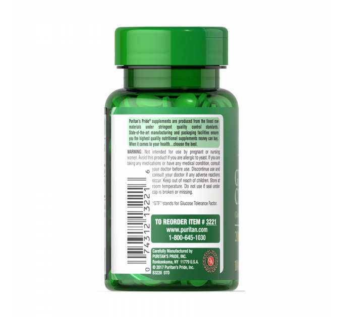 GTF Chromium 200 mcg - 100 tabs