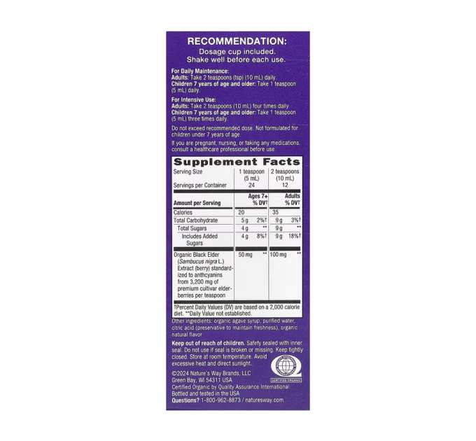 Organic Sambucus Original - 4 oz