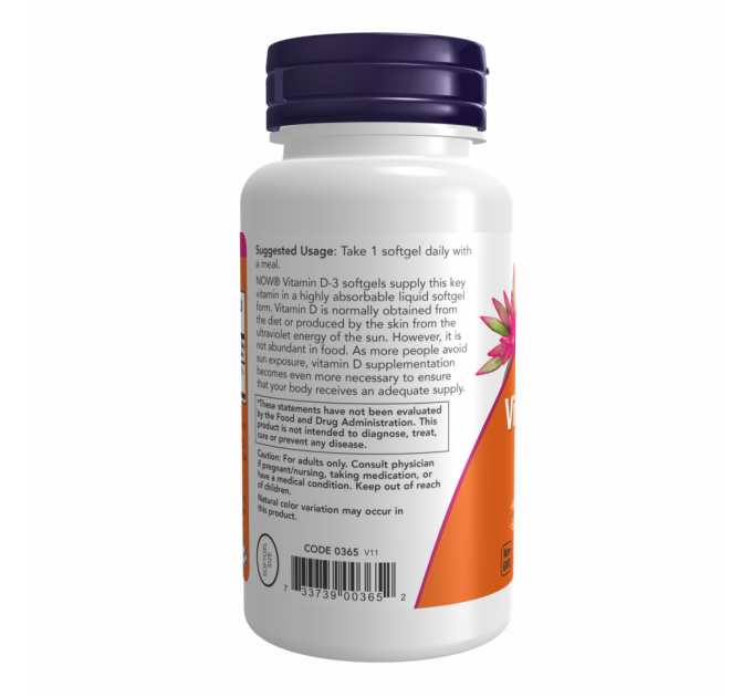 Vitamin D-3 1000 IU - 360 softgels