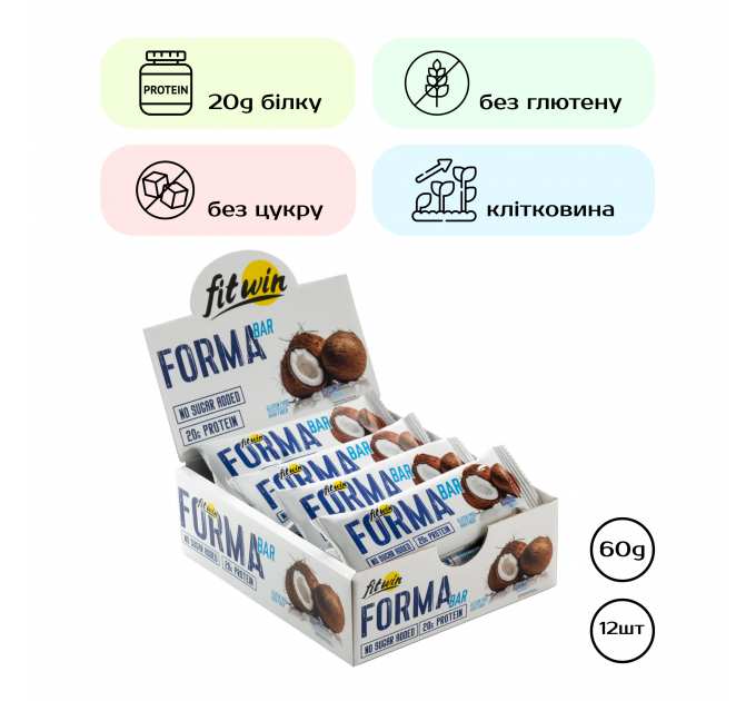 Forma Bar - 12x60g Coconut