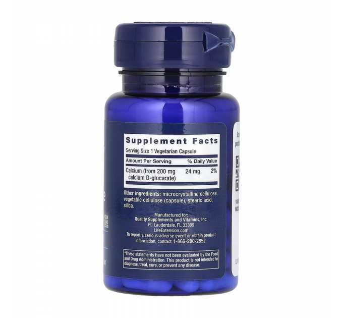 Calcium D-Glucarate 200mg - 60 vcaps