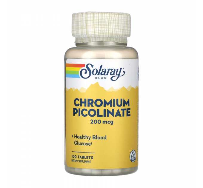 Chromium Picolinate 200mcg - 100 tabs