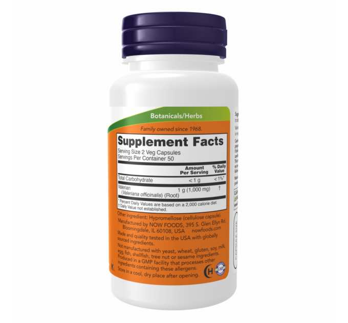 Valerian Root 500mg - 100 vcaps