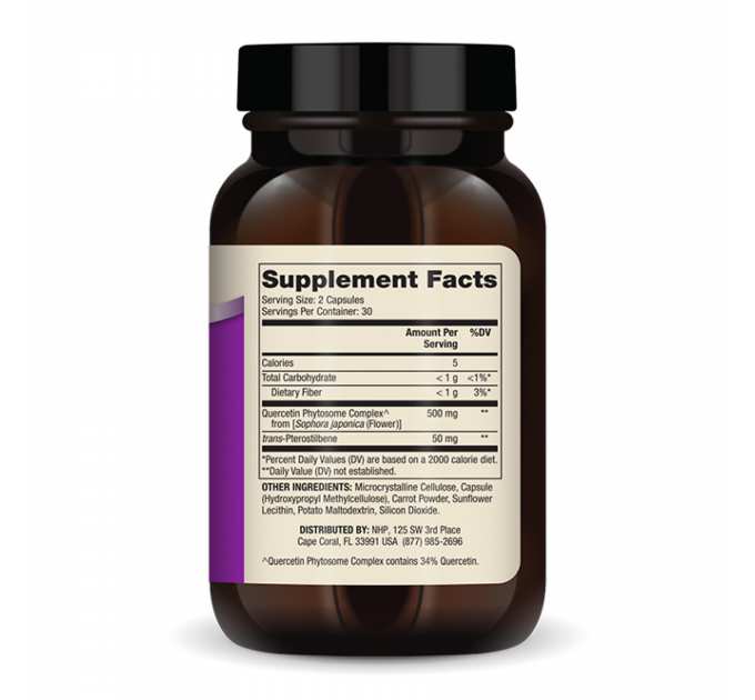 Quercetin and Pterostilbene Advanced - 60 caps