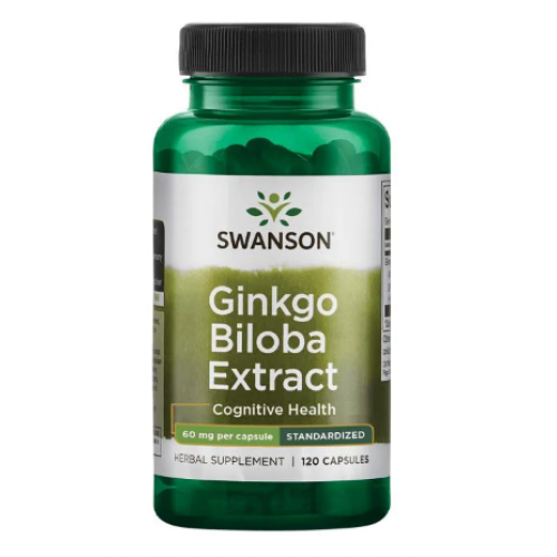 Ginkgo Biloba Extract - Standardized 60 mg - 120 Caps