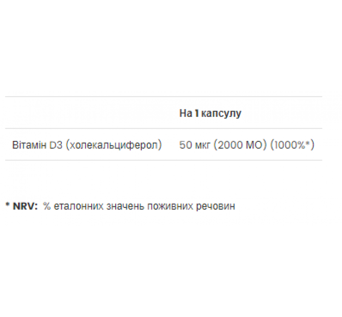 Vitamin D3 2000 IU - 180 softgels