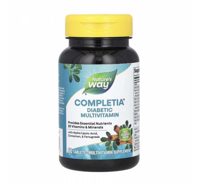 Completia Diabetic (Iron-Free) - 60 tabs