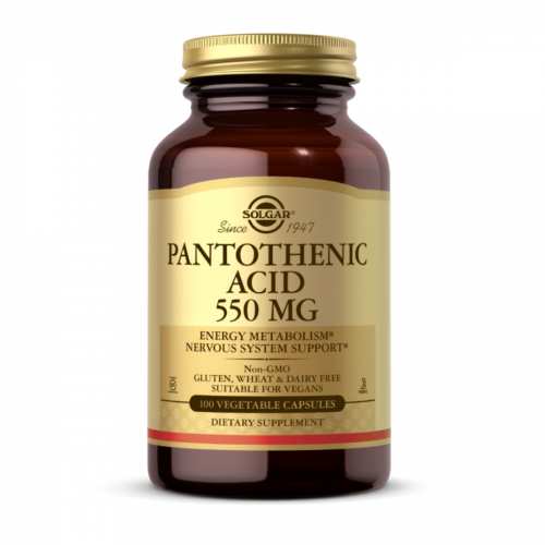 Pantothenic Acid 550mg - 100 vcaps