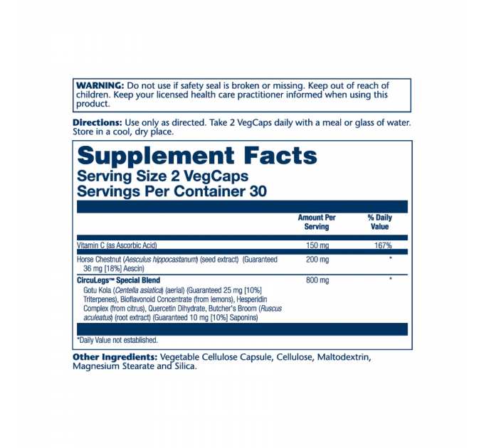 CircuLegs Circulation Support 200mg - 60 vcaps