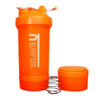 Shaker with containers 3 in 1 - 600ml Orange