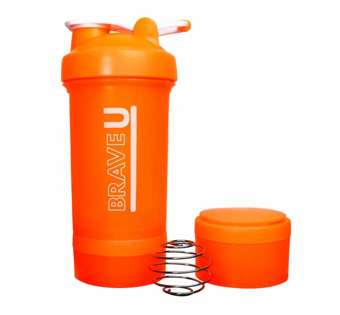 Shaker with containers 3 in 1 - 600ml Orange