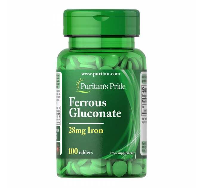 Ferrous Gluconate (28 mg Iron ) - 100 Tablets