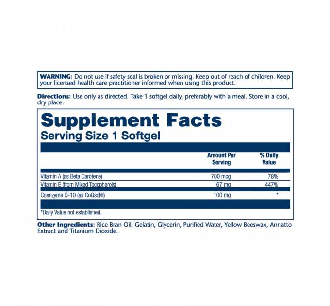 Bio CoQ10 100mg - 30 softgels