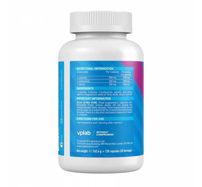 BCAA Ultra Pure - 120 caps
