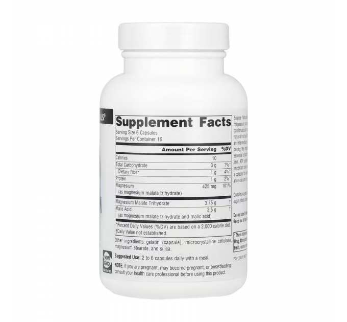 Magnesium Malate 625mg - 100 caps
