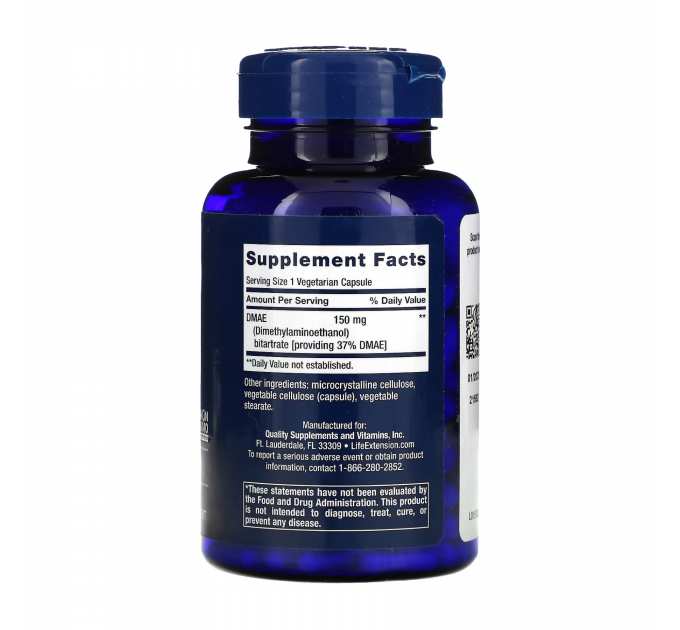 DMAE Bitartrate 150mg - 200 vcaps