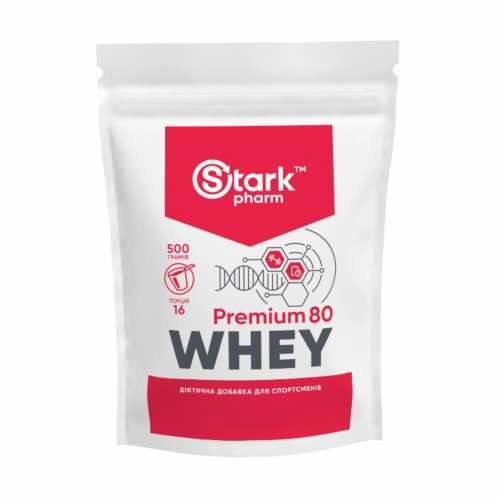 Whey 80 Premium - 500g Pure (Пошкоджена етикетка) Whey 80 Premium - 500g Pure (Пошкоджена етикетка)