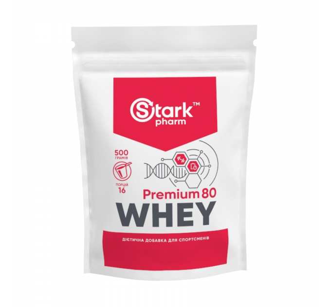 Whey 80 Premium - 500g Pure (Пошкоджена етикетка)