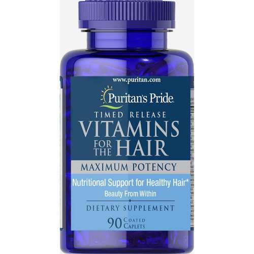 Vitamins for hair Time Release - 90 coated caplets
