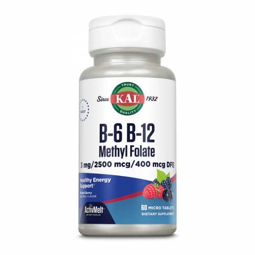 B6 B12 Methyl Folate - 60 tabs Mixed Berry (Пошкоджена банка) B6 B12 Methyl Folate - 60 tabs Mixed Berry (Пошкоджена банка)