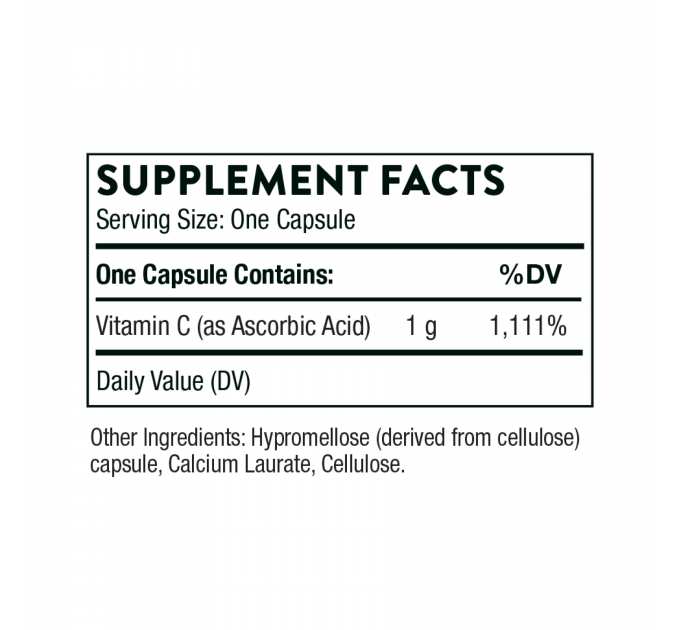 Ascorbic Acid 1g - 60 caps