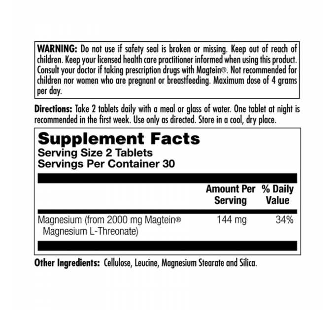 Think Magnesium 2000mg - 60 tabs
