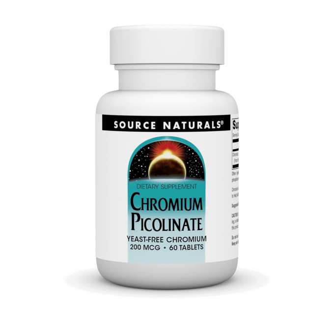 Chromium Picolinate 200 mcg Yeast Free - 60 tabs
