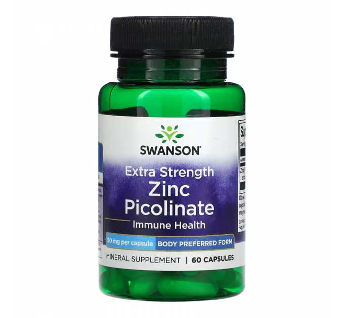 Extra Strength Zinc Picolinate Body Preferred Form 50mg - 60 caps