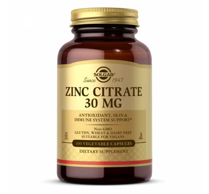 Zinc Citrate 30mg - 100 vcaps