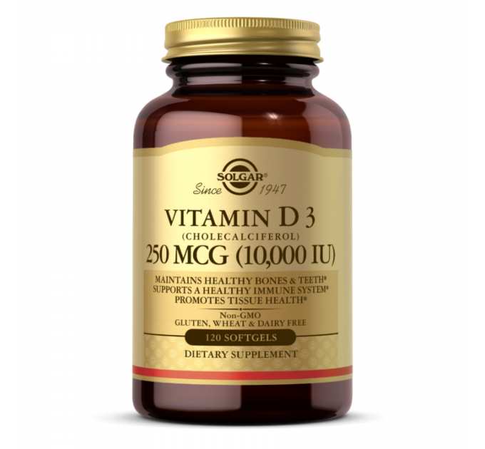 Vitamin D3 250mcg (10 000IU) - 120 softgels