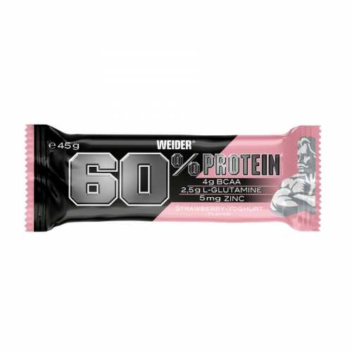 60% Protein Bar - 45g Satrawberry Yoghurt
