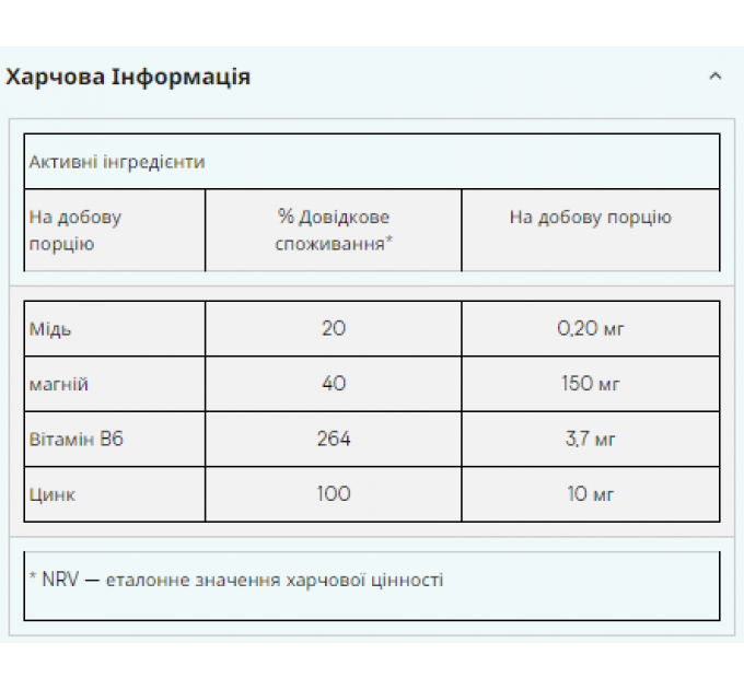 Zinc and Magnesium - 270caps (Пошкоджена етикетка)