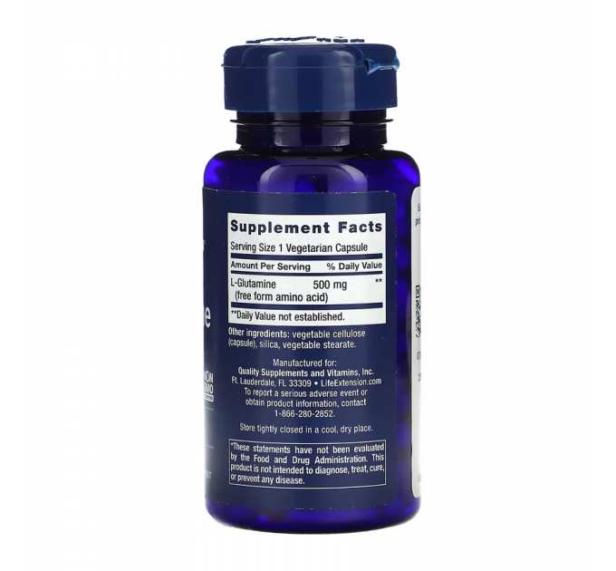 L-Glutamine 500 mg - 100 vcaps