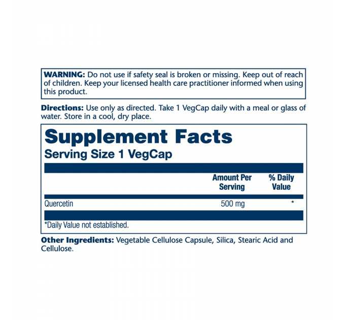 Quercetin 500mg - 90 vcaps (Пошкоджена етикетка)