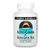 Acetyl L-Carnitine & Alpha-Lipoic Acid 650mg - 60 tabs