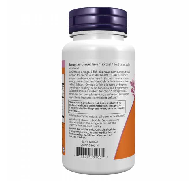CoQ10 60mg with Omega-3 - 120 sgels