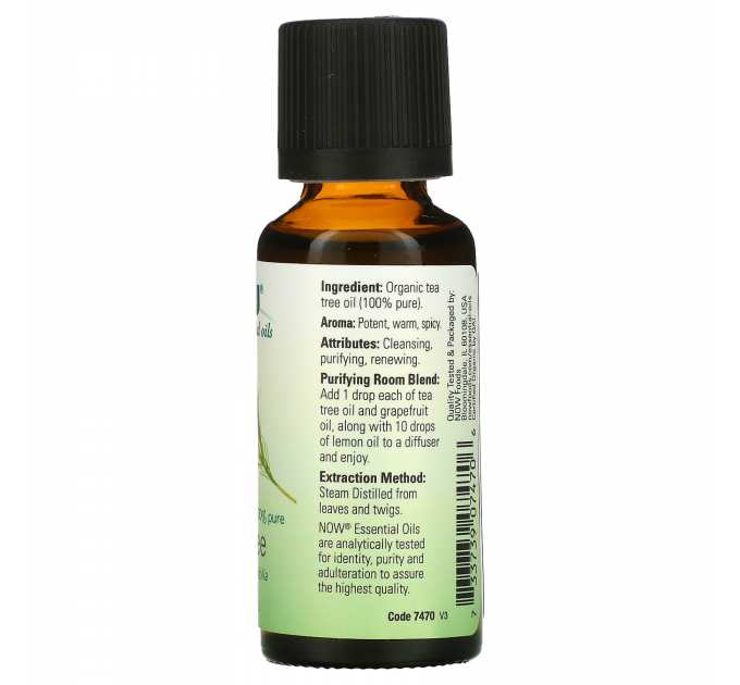 Organic Tea Tree Oil - 30ml (1 oz)