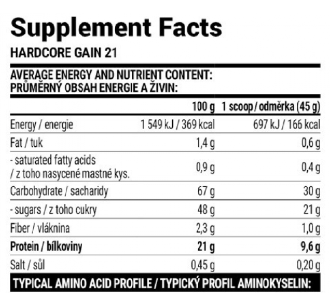 Hardcore Gain21 - 3000g Blueberry