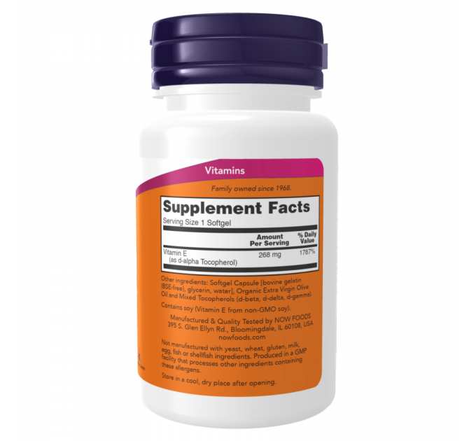 E-400 Mixed Tocopherols - 100 sgels