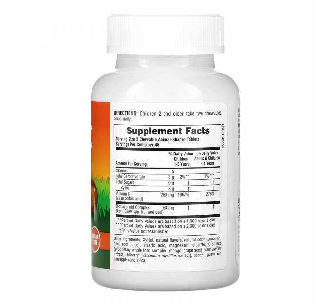 Sugarfree Vit C Chewable - 90 tabs