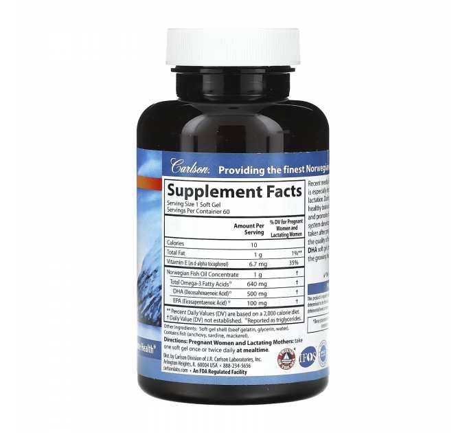 Mother's DHA 500mg - 60 softgels