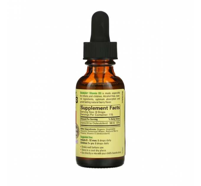 Vitamin D3 (Liquid) - 30ml Berry (Пошкоджена кришка)