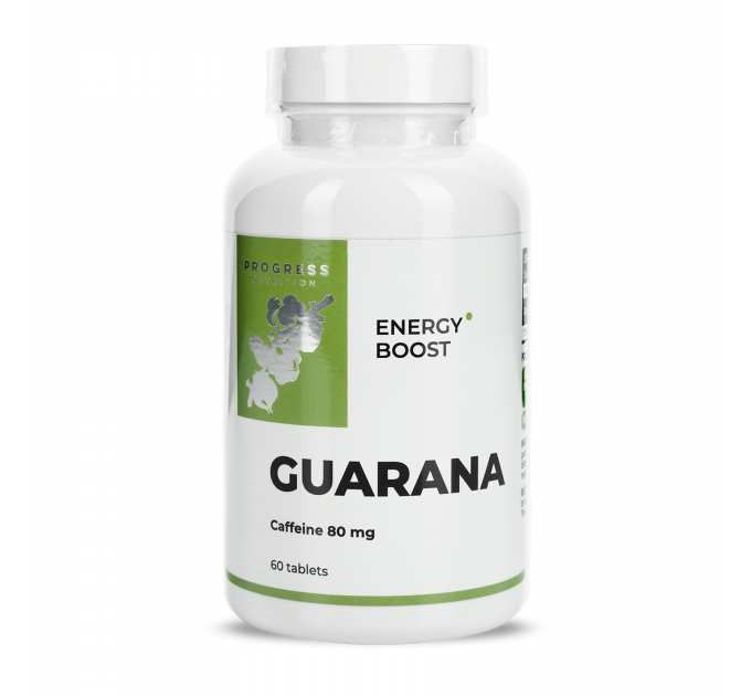 Guarana Extract 200mg with Caffeine 80mg - 60 tabs